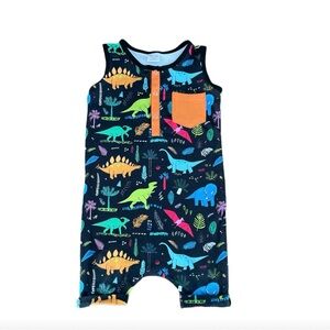 Pearl & Fawn Dinosaur Tank Romper 18-24M